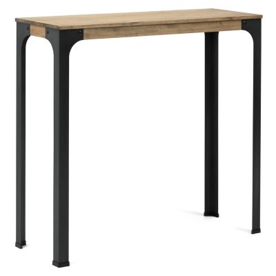 Table haute Bristol ECO en bois de pin massif finition vintage style industriel