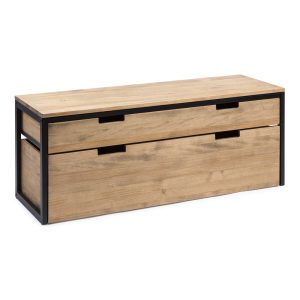 Meuble TV ECO Three avec tiroir et conteneur  40x120x45 cm  Noir