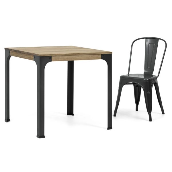 Table bureau iCub Strong 1 grand tiroir 60x120x75cm Noir Effect